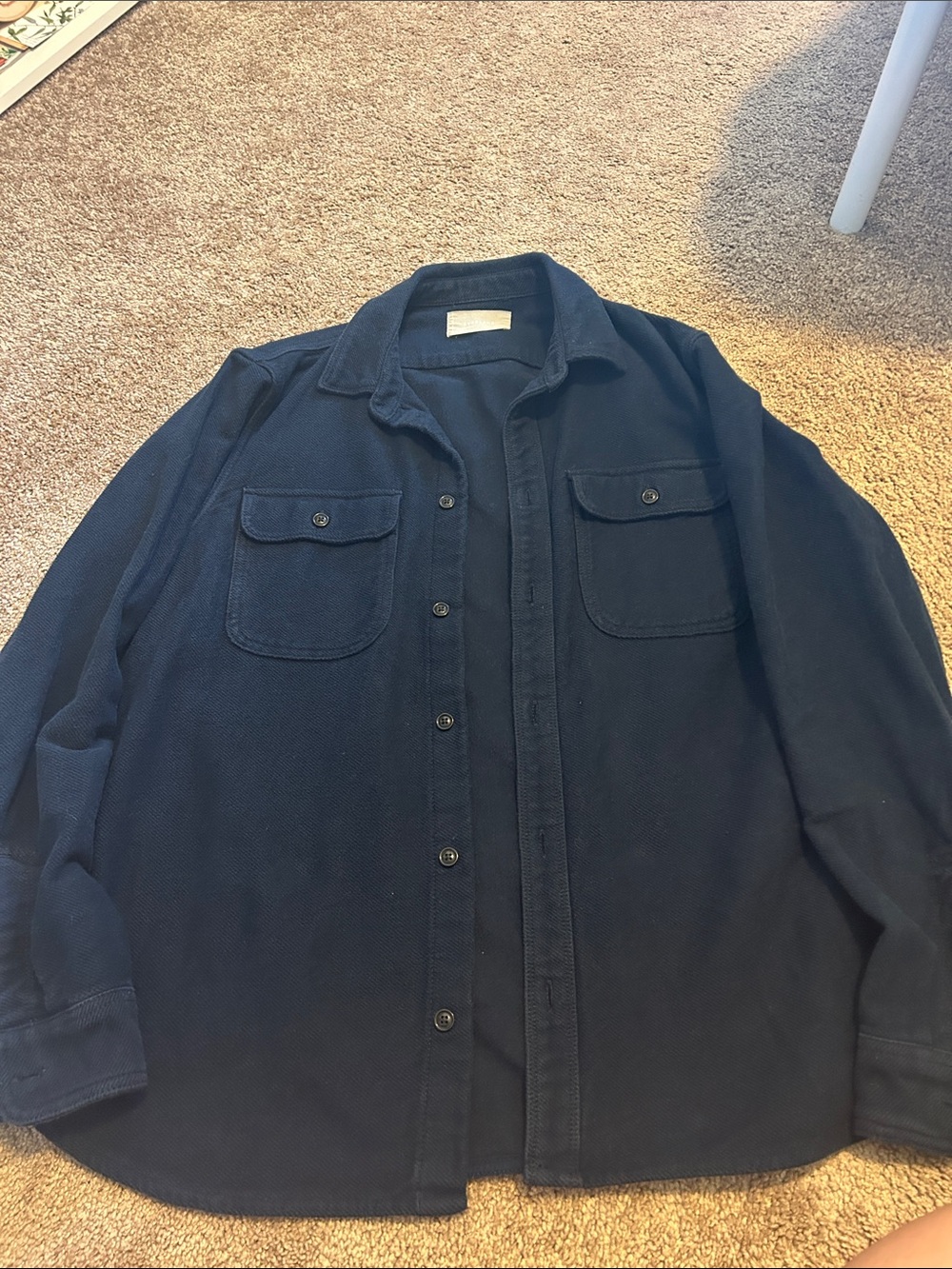 Everlane Navy Shirt Jacket